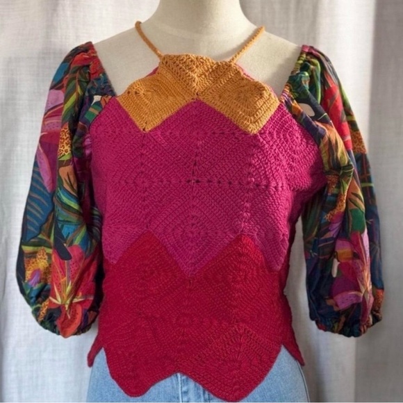 Farm Rio Crochet Top - Picture 2 of 3